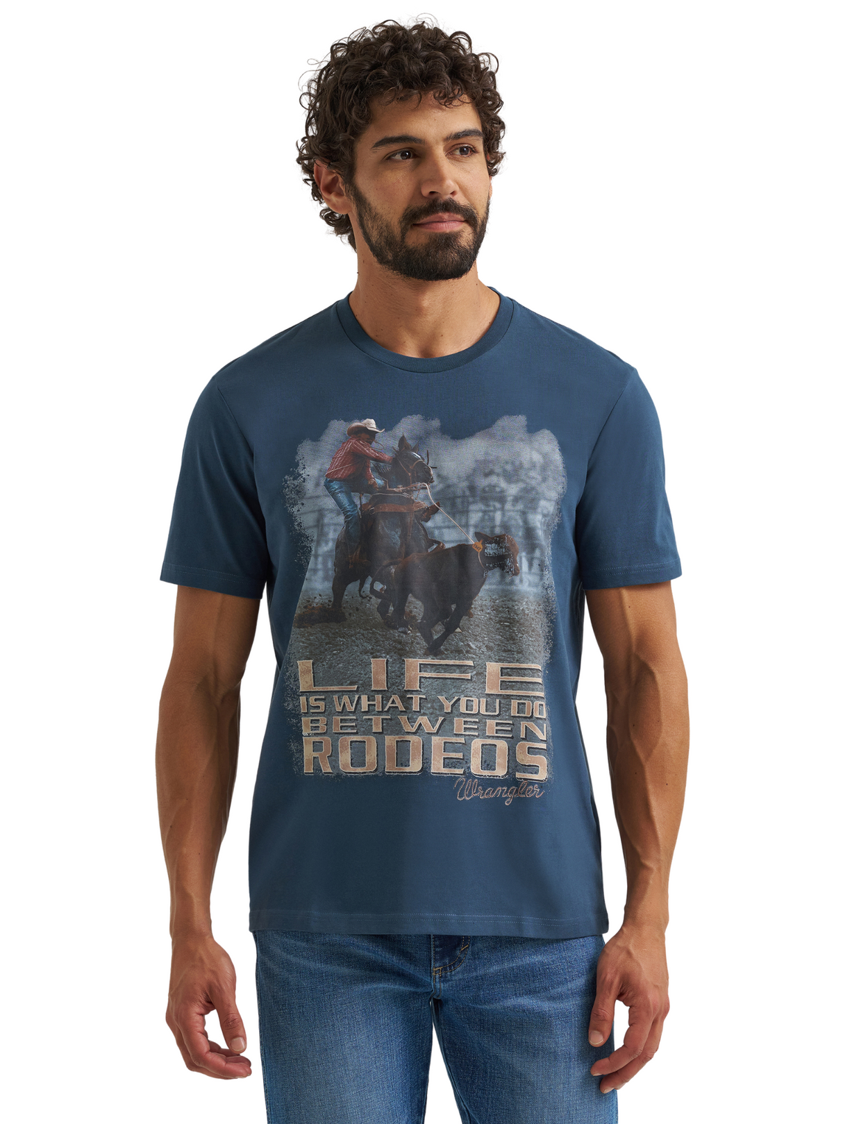 T-Shirt Life Between Rodeos - Homme