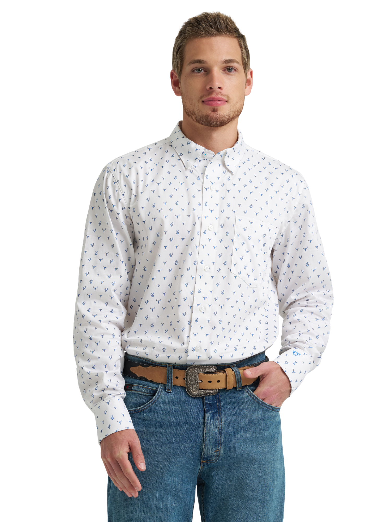 Chemise Wrangler® X Cody Johnson Cactus & Longhorn - Homme