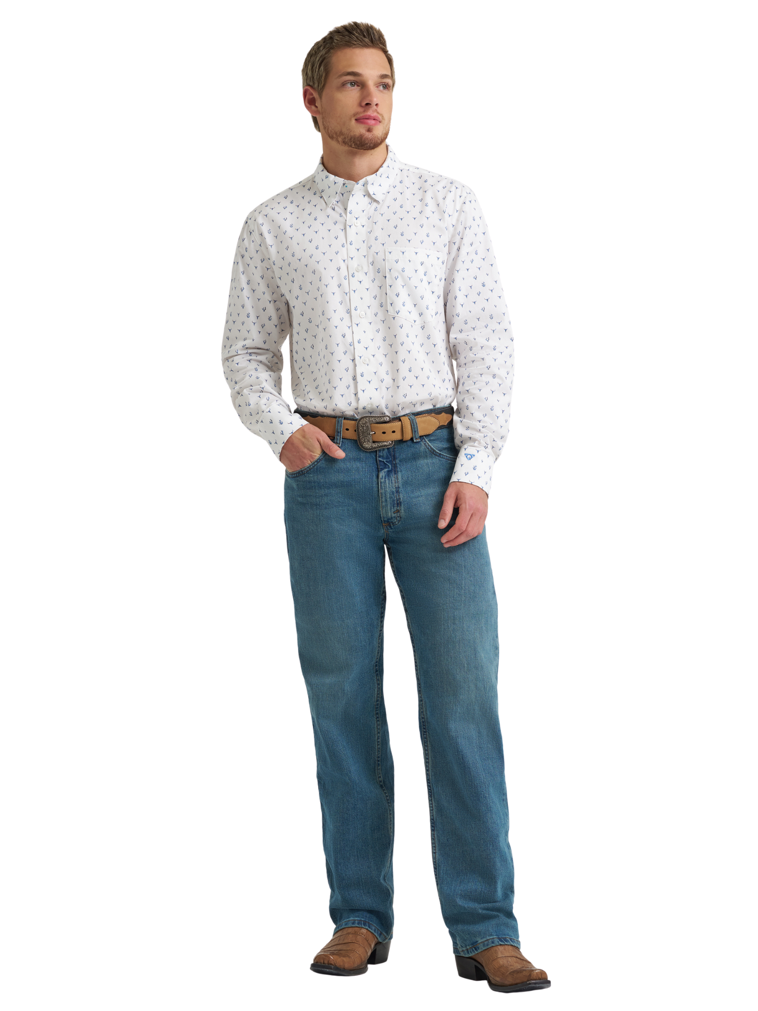 Chemise Wrangler® X Cody Johnson Cactus & Longhorn - Homme