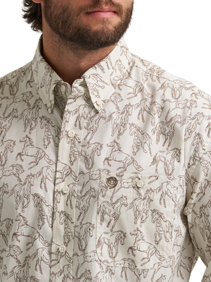 Chemise Western George Strait Walnut - Homme