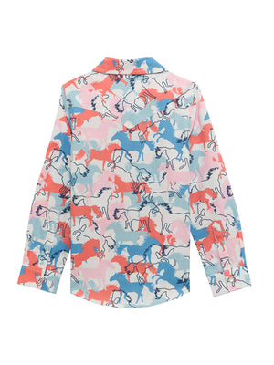 Chemise western chevaux - Fille