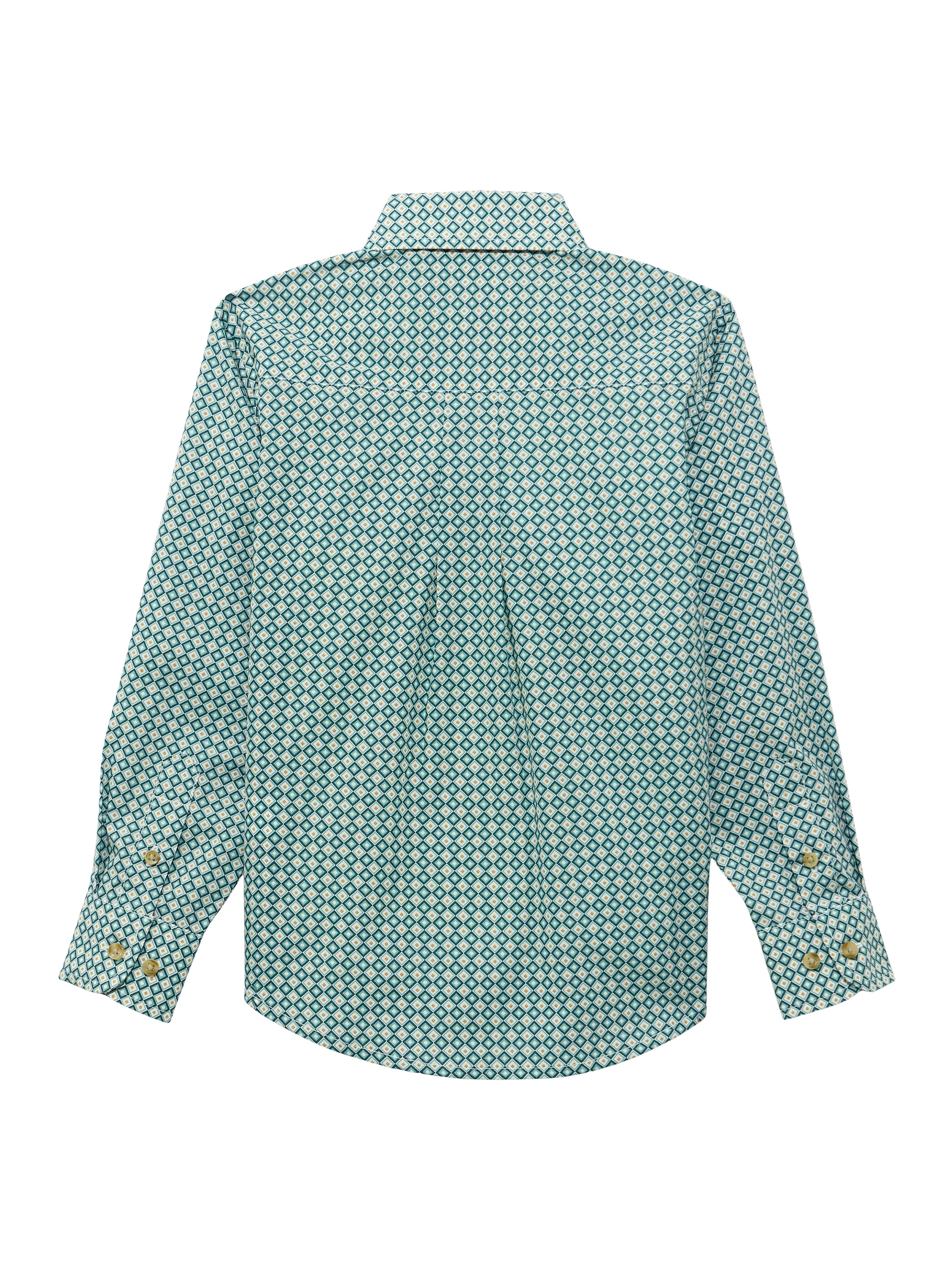 Chemise Western Losanges Verts - Garçon