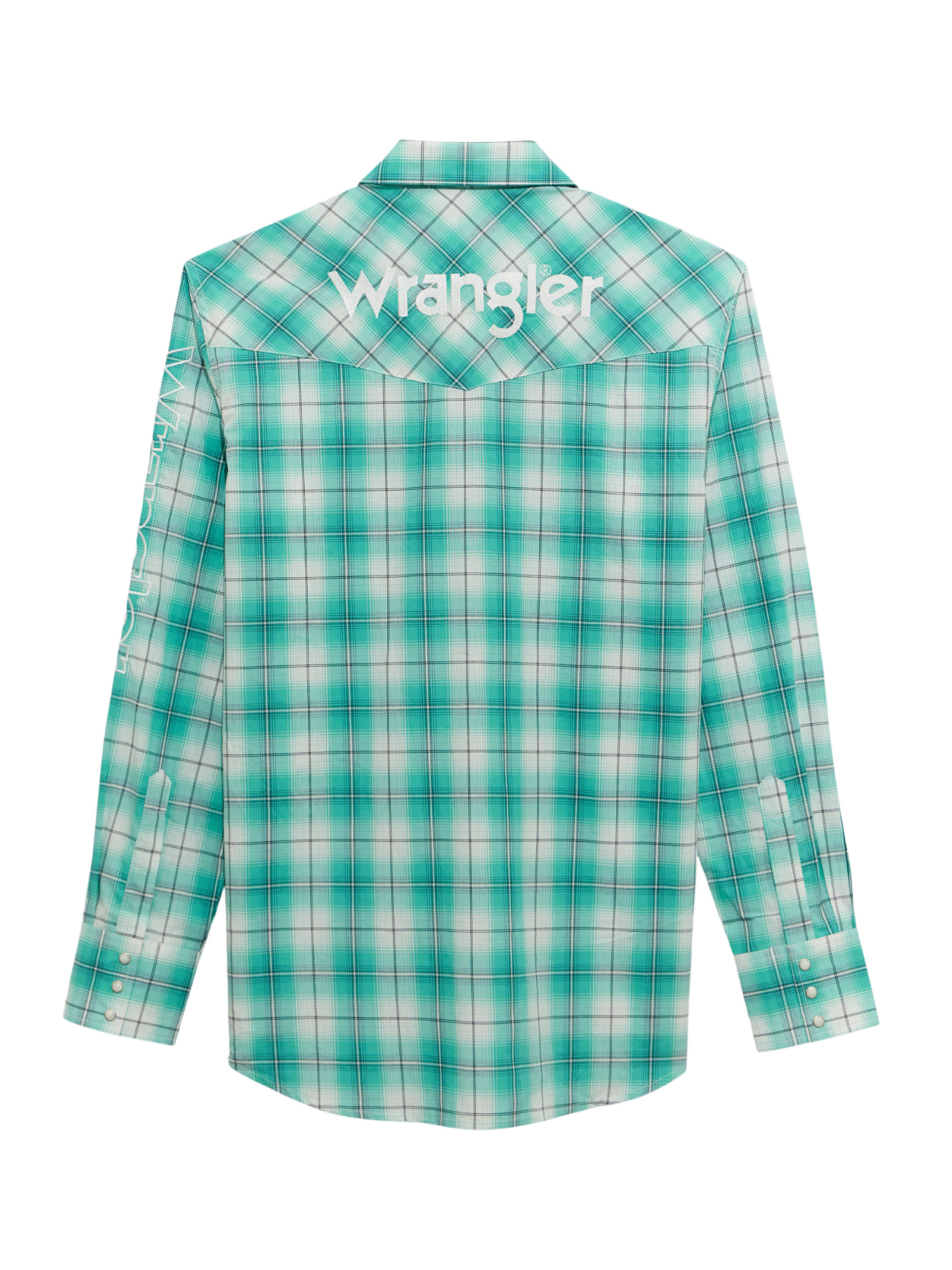 Chemise Western Carreauté Turquoise - Homme