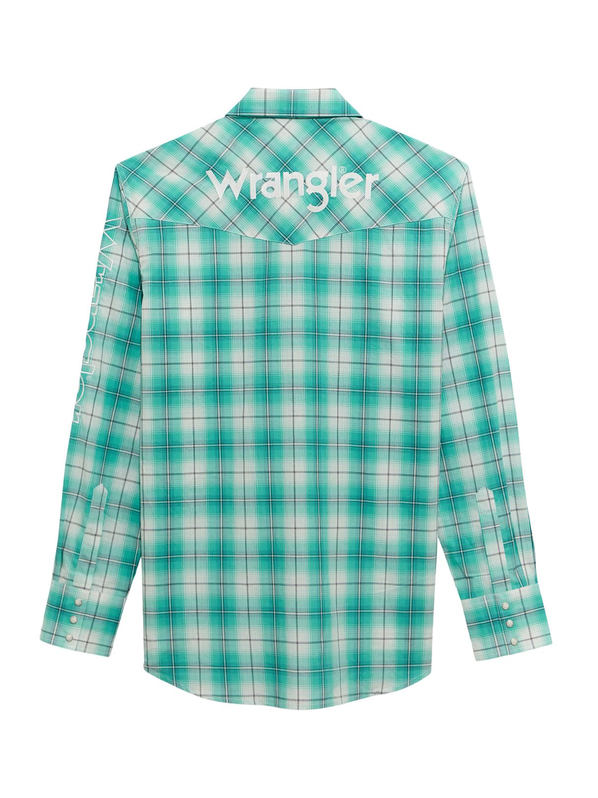 Chemise Western Carreauté Turquoise - Homme