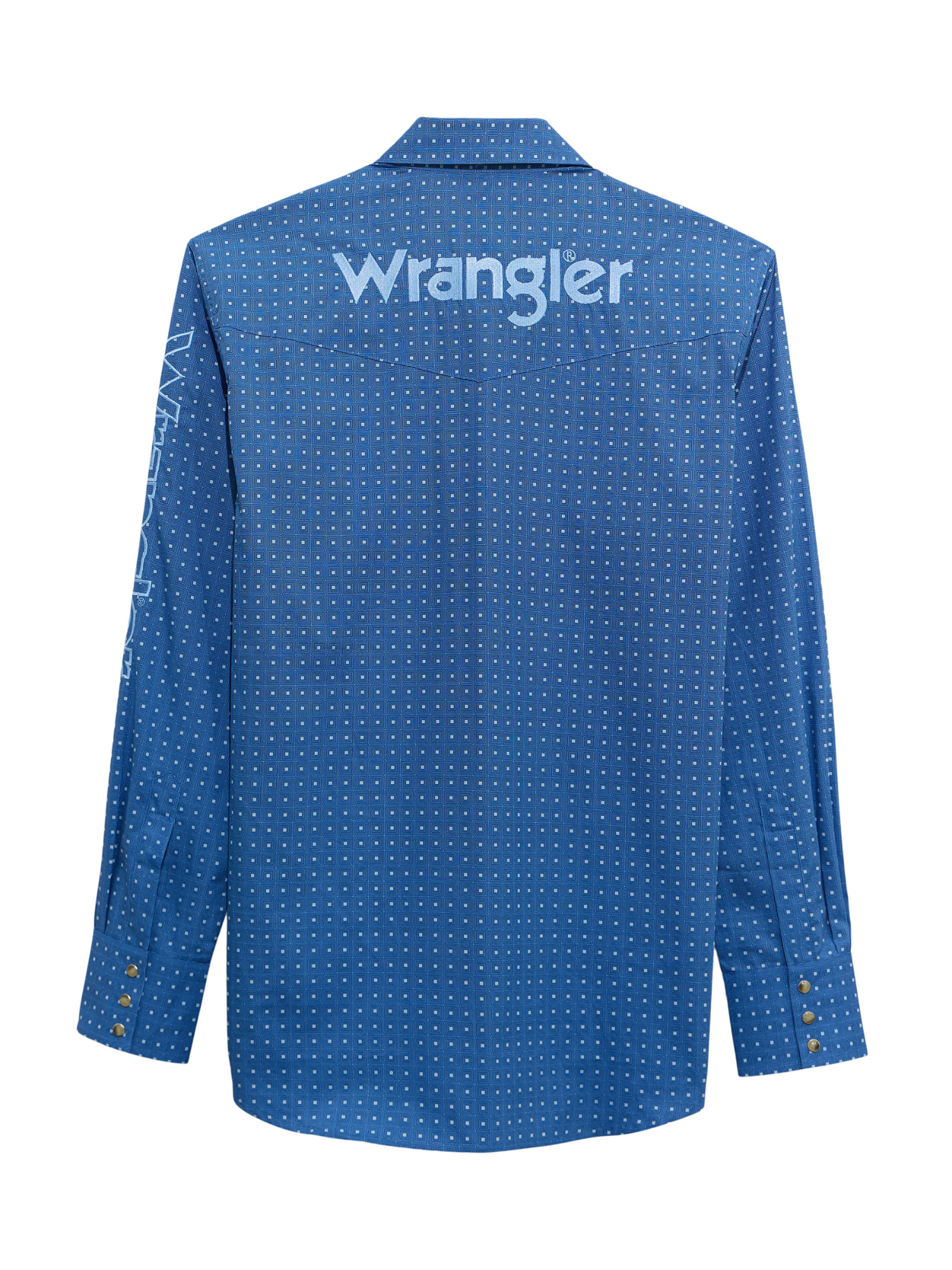 Chemise Western Logo Bleu - Homme