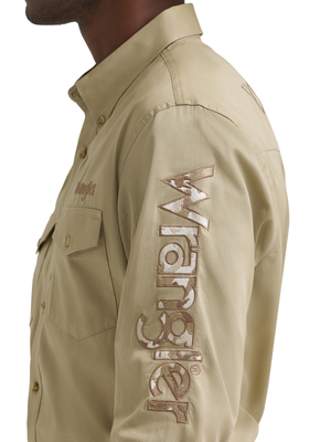 Chemise Western Logo Brune Camo - Homme