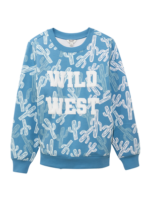 Chandail Retro® Americana Oversized Crew Wild West Cactus - Femme