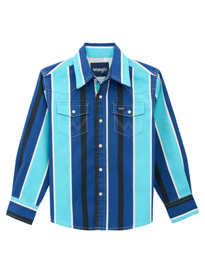 Vintage Inspired Blue Western Shirt - Boy