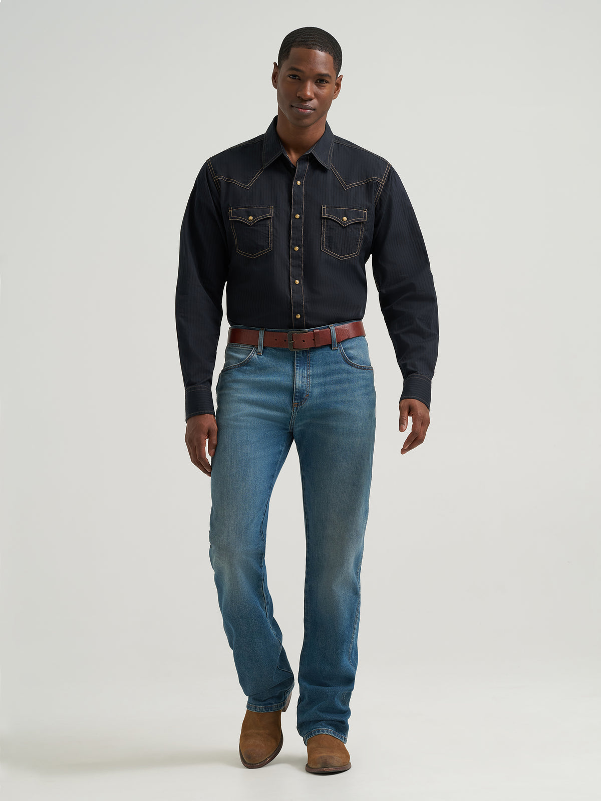 Wes Retro Slim Boot Western Jeans - Men's