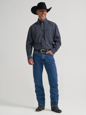 George Strait Men's Black Western Shirt