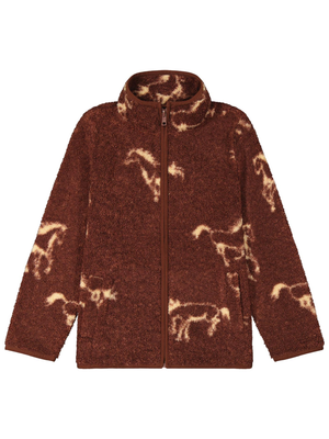 Veste sherpa Retro Hay Away Horse - Fille