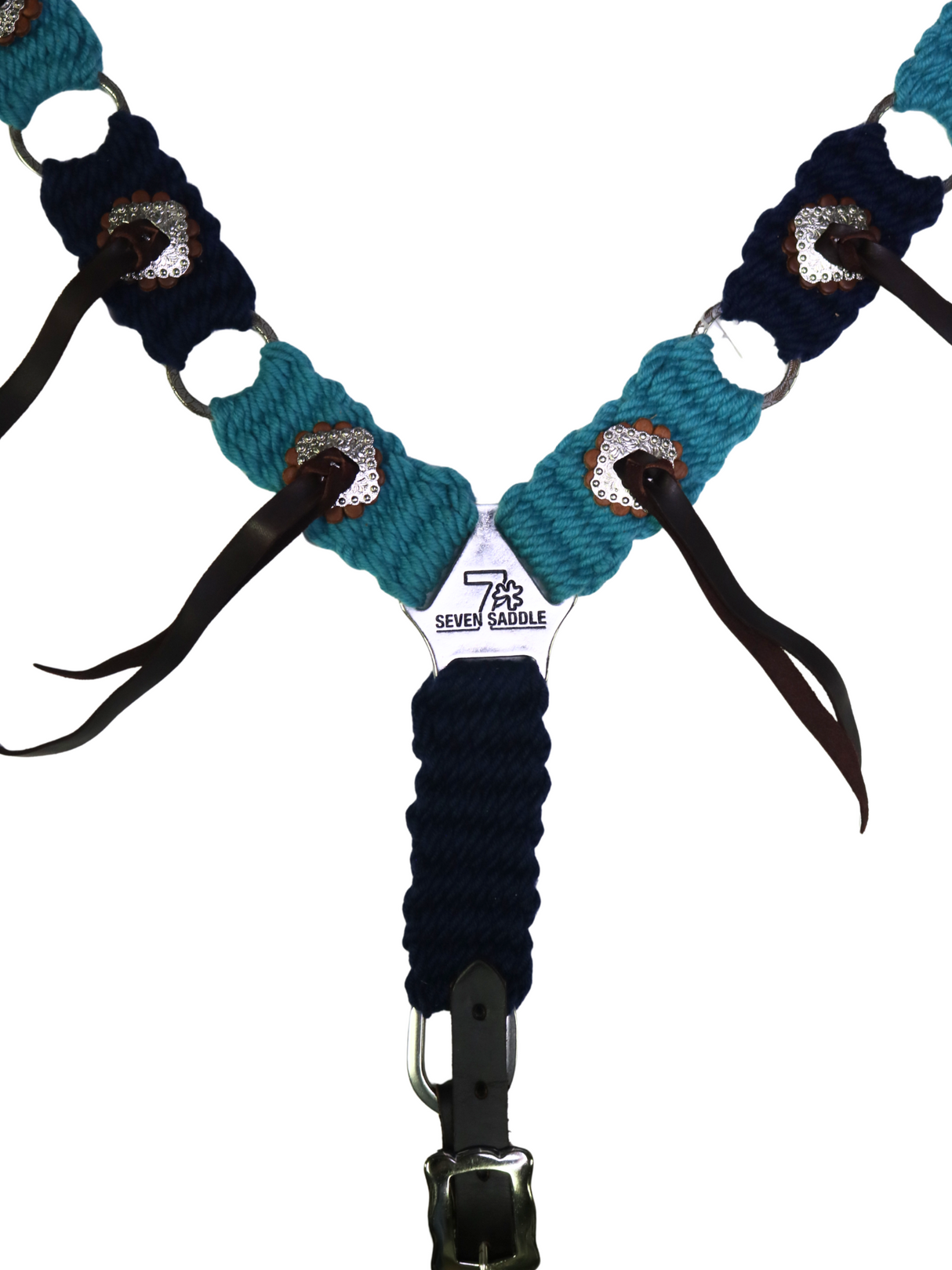 Bricole Western en Mohair et conchos