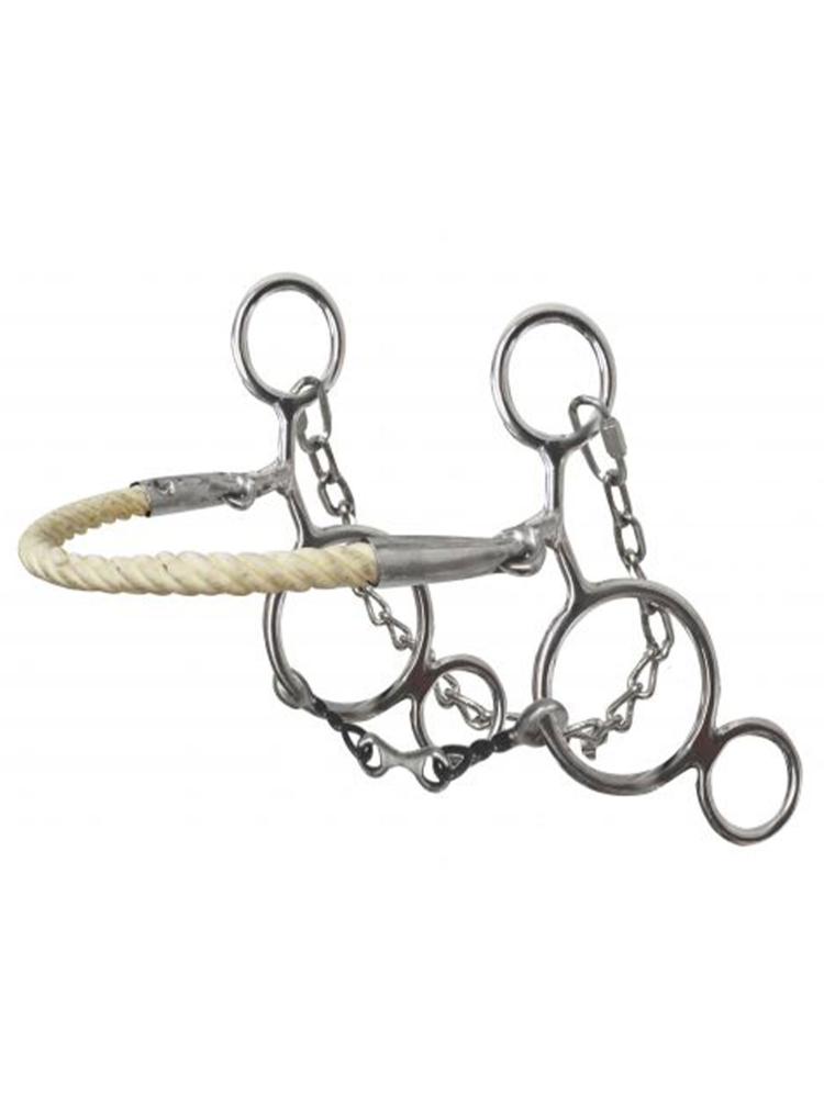 Hackamore hybride dog bone avec corde