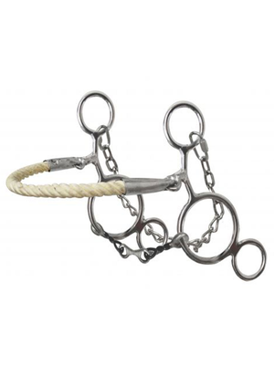 Hackamore hybride dog bone avec corde