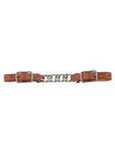 Simple Western leather curb chain