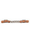 Simple Western leather curb chain