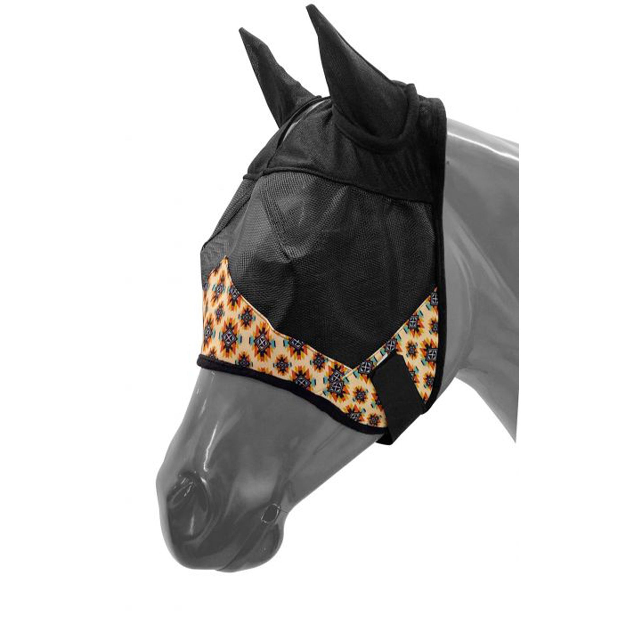 Masque Anti-mouches Pour Cheval – Taille Moyenne – Blanc – Occasion