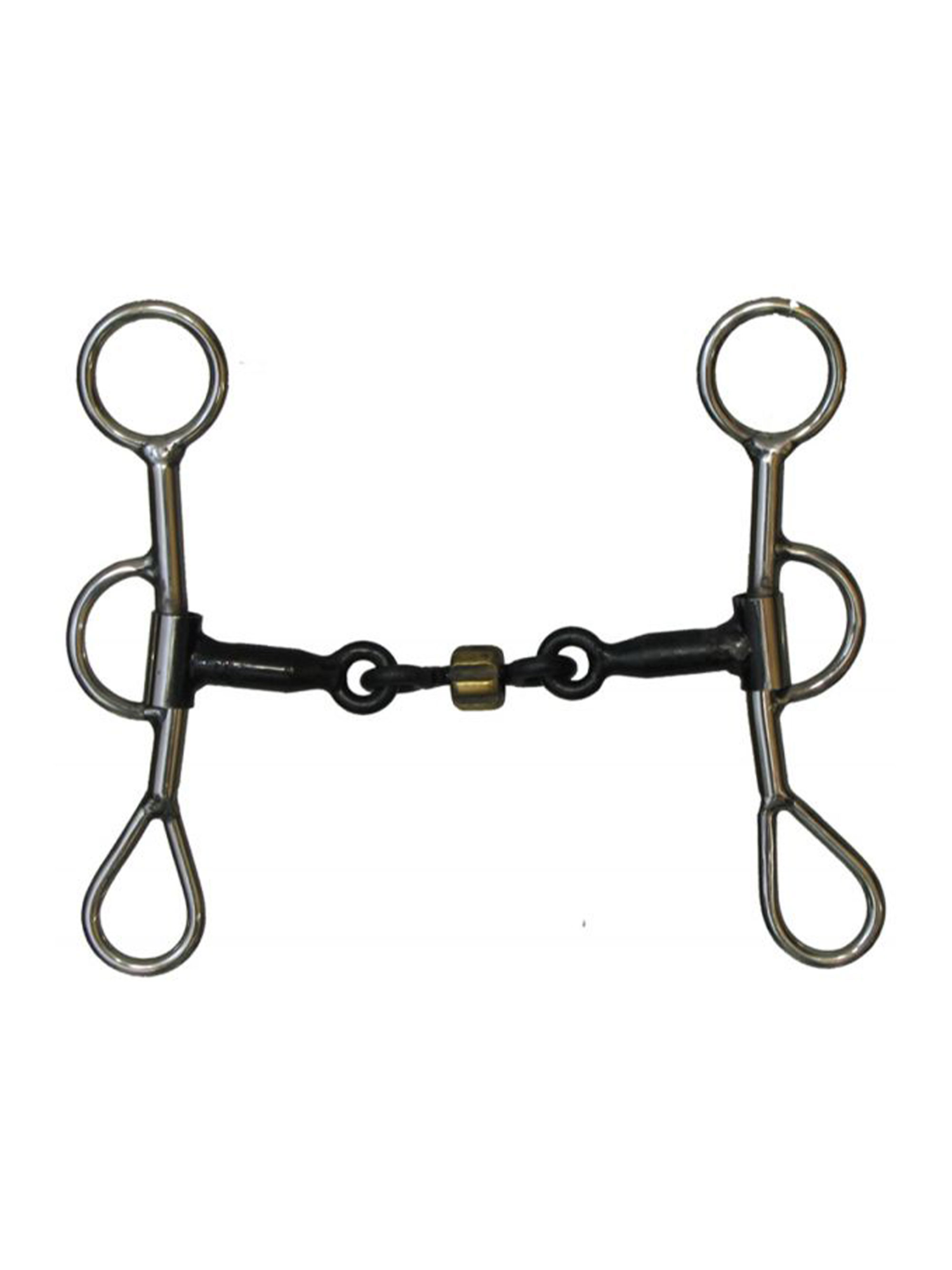 Mors De Bride Demi Joue Vintage - Modèle Snaffle, Occasion, Sans Marque