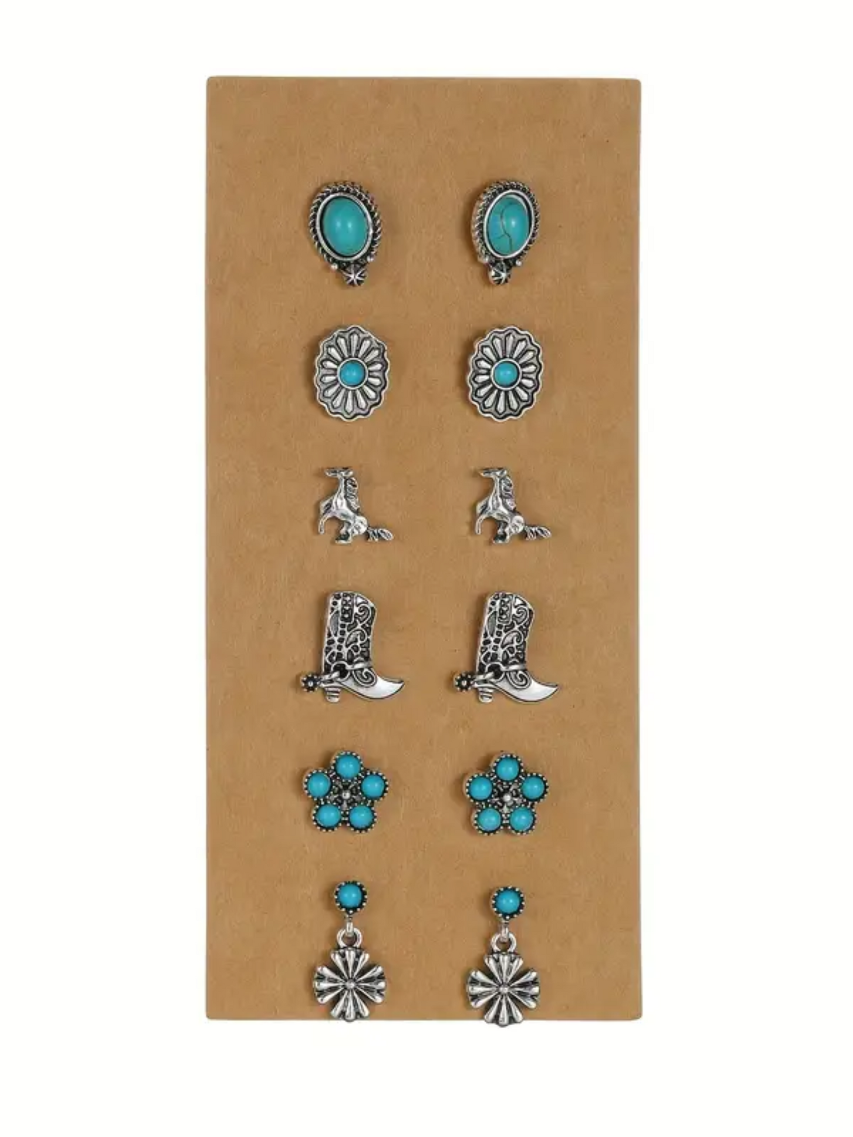 Kit de boucles d'oreille Western