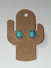Boucles d'oreilles pierre turquoise