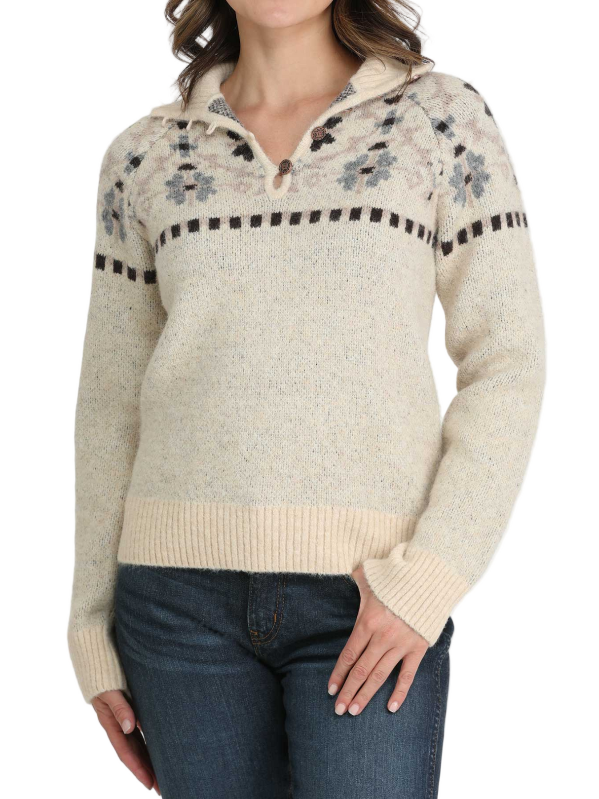 Pull en Laine crème - femme