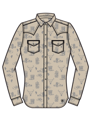 Chemise à Pressions Mila Style Western- Fille