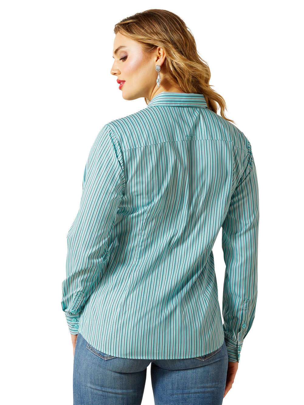 Ariat Chemise en jean Yellowstone Weekly pour femme, Rinse, Taille S Ariat Chemise en jean Yellowstone Weekly pour femme, Rinse, Taille S