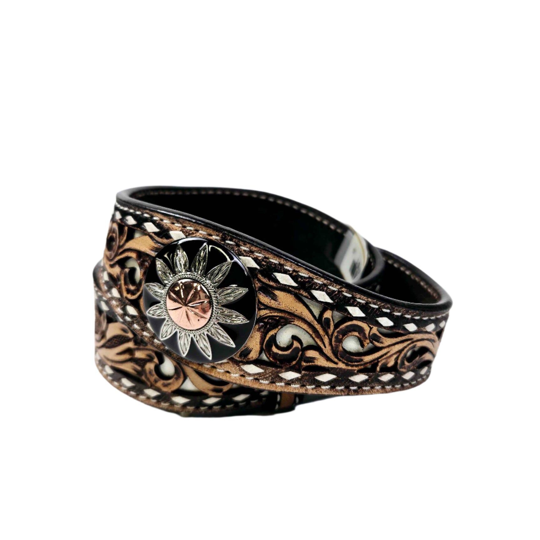 Ceinture White Daisy Filigree - Femme