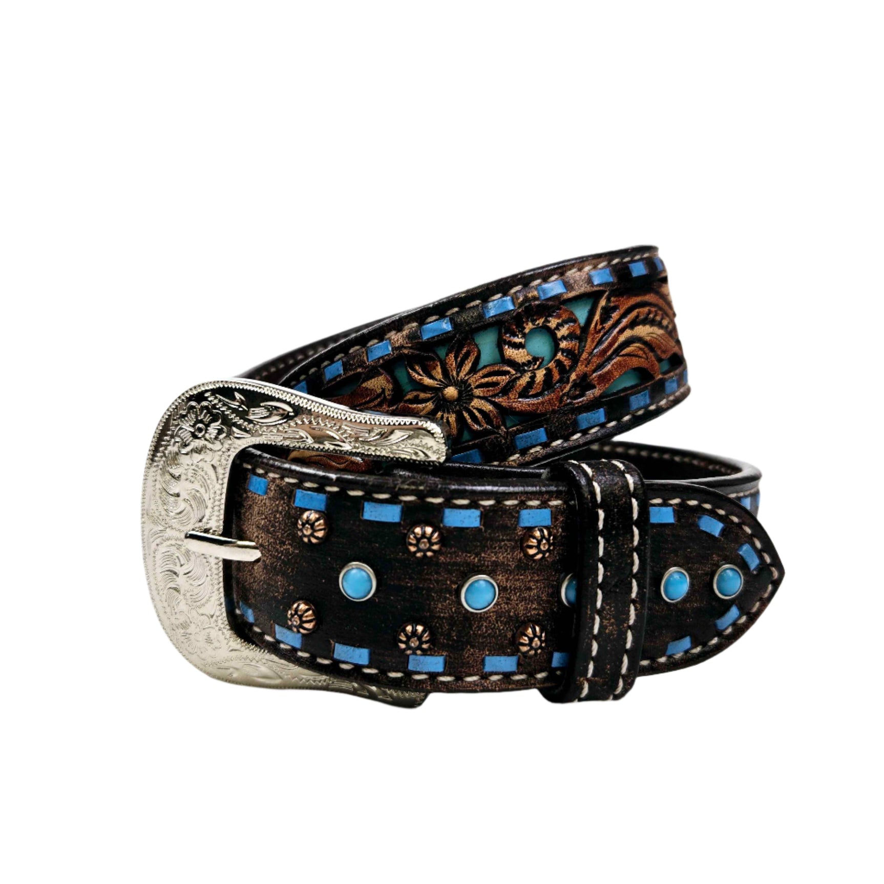 Ceinture Bronco Blue Texas - Femme