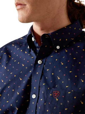 Chemise Beaux Navy Wrinkle Free - Homme