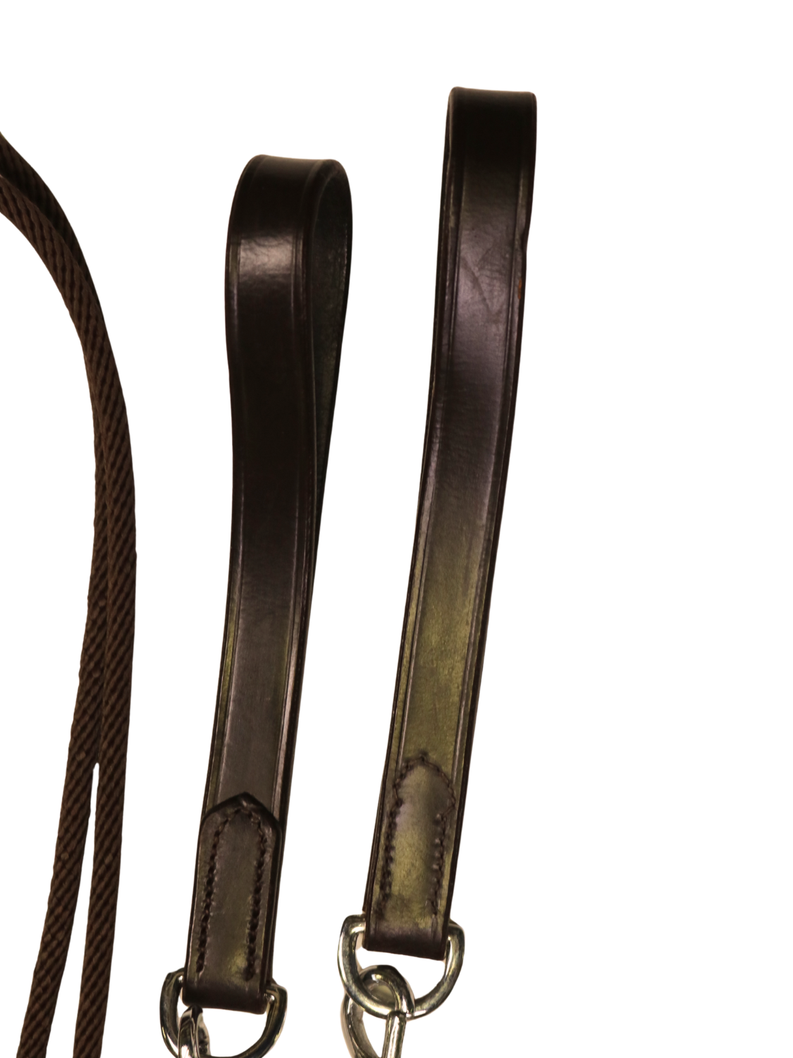 German leather and nylon reins – Havana