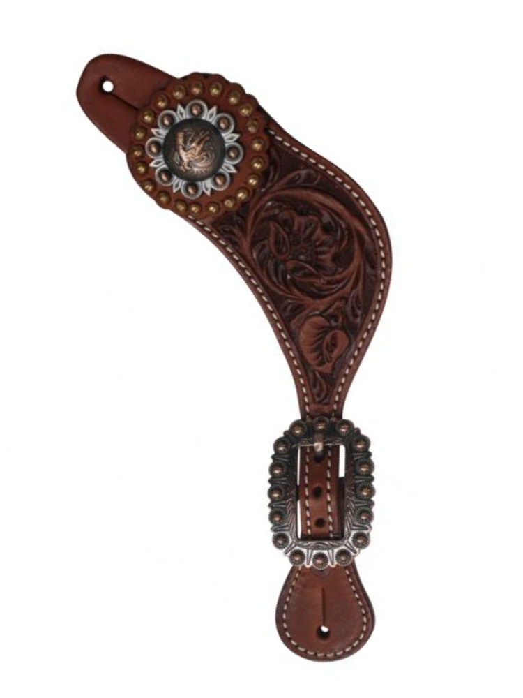 Barrel Racer Concho Western Spur Straps