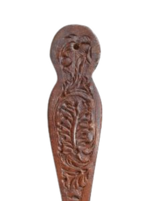 Courroies d’éperons western florales en cuir