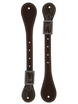 Courroies d'éperons Western plain en cuir