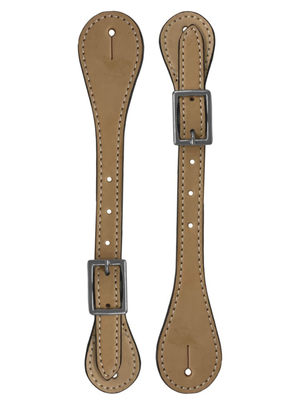 Courroies d'éperons Western plain en cuir