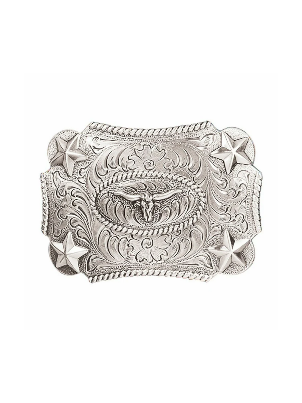 Longhorn and Stars Belt Buckle - Child