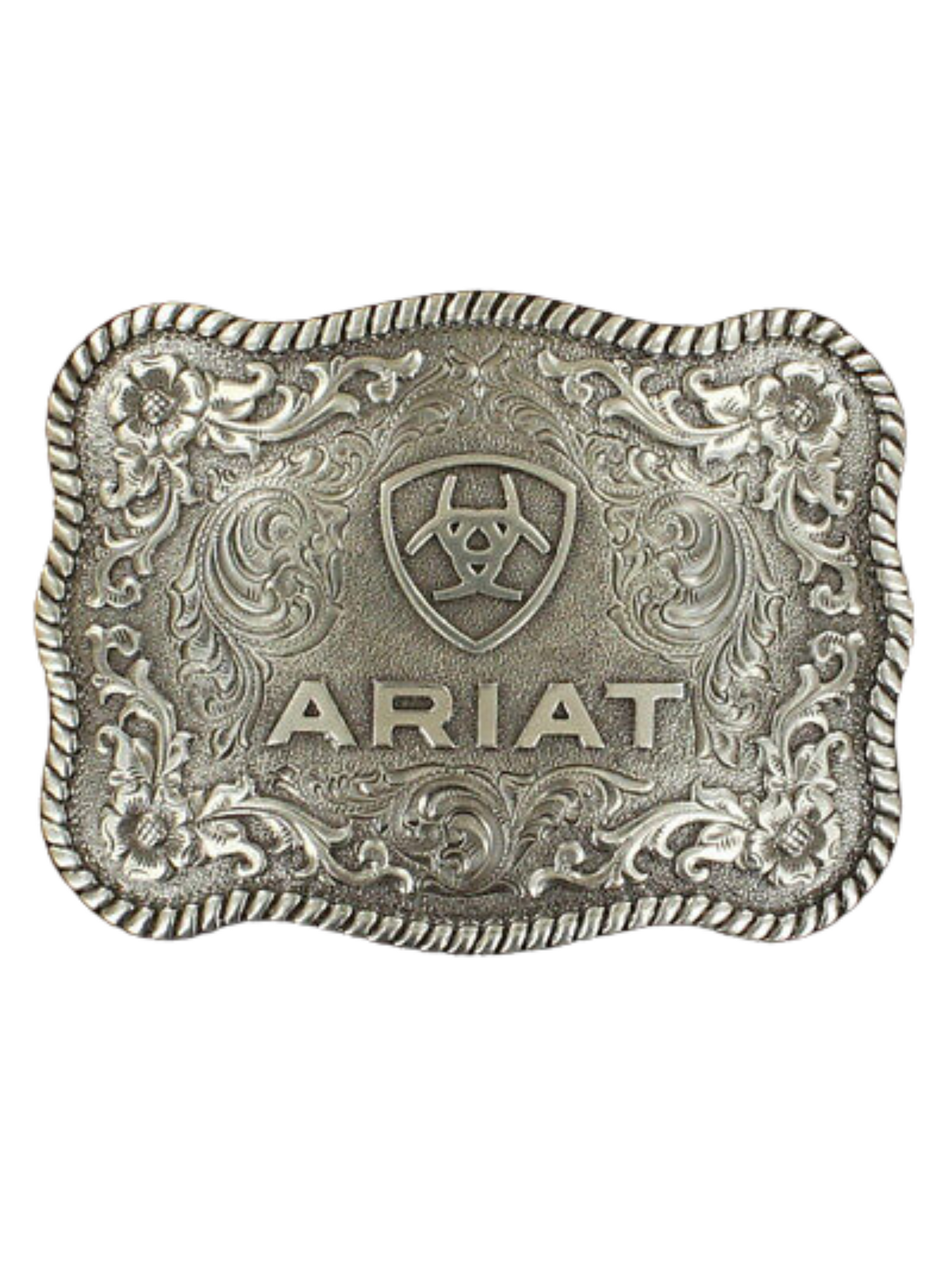 Antique Silver Belt Buckle - Adult