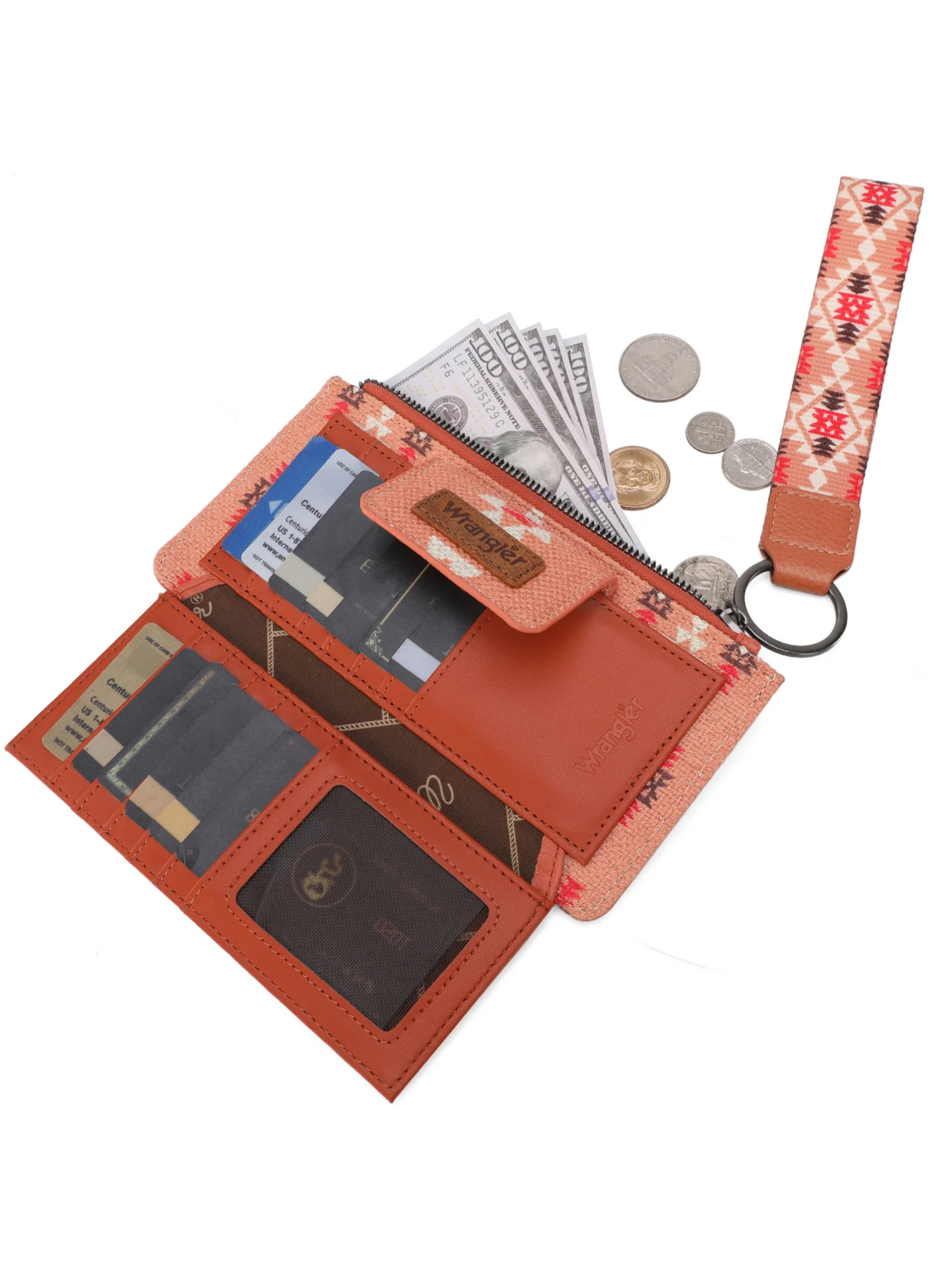 Porte-Monnaie Aztec Bi-fold Orange