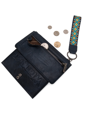 Aztec Bi-fold Mustard Coin Purse