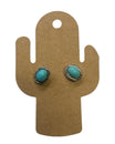 Boucles d'oreilles pierre turquoise