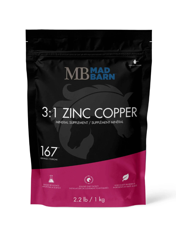 Supplément minéral 3:1 Zinc Cuivre
