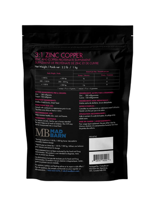 Supplément minéral 3:1 Zinc Cuivre