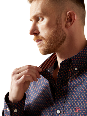 Chemise Briggs Navy Wrinkle Free - Homme