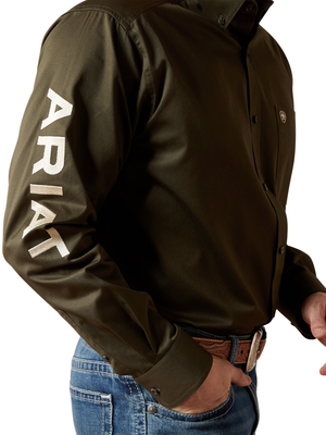 Chemise Team Twill Olive - Homme