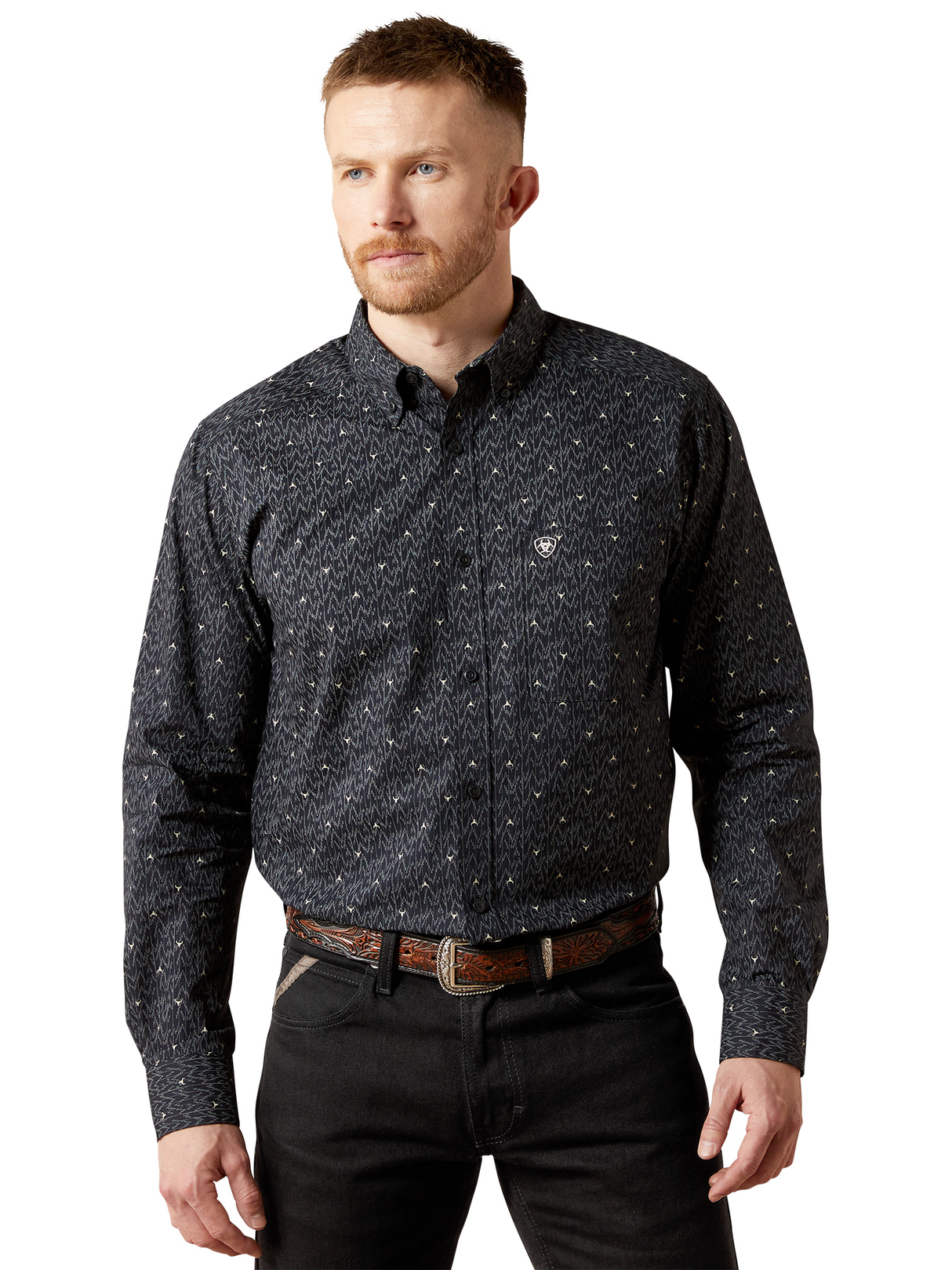 Chemise Western Wheaton Navy - Homme