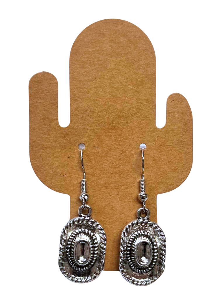 Boucles d'oreilles pendantes Argentées