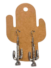 Boucles d'oreilles pendantes Argentées