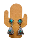 Boucles d'oreilles pendantes Pierre Turquoise
