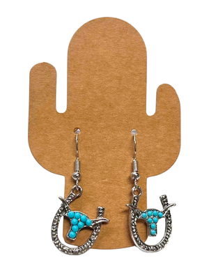 Boucles D'oreilles pendantes Longhorn