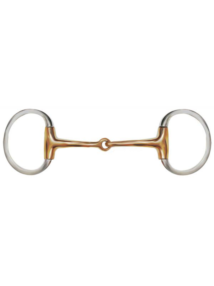 Mors Eggbutt snaffle avec bouche de cuivre